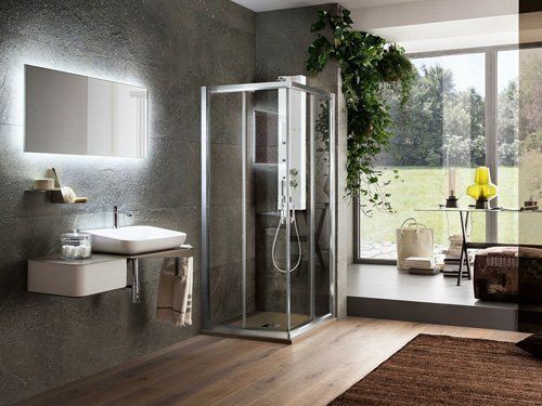 bagno moderno con doccia