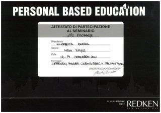 certificato seminario redken