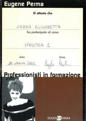 attestato corso eugene perma