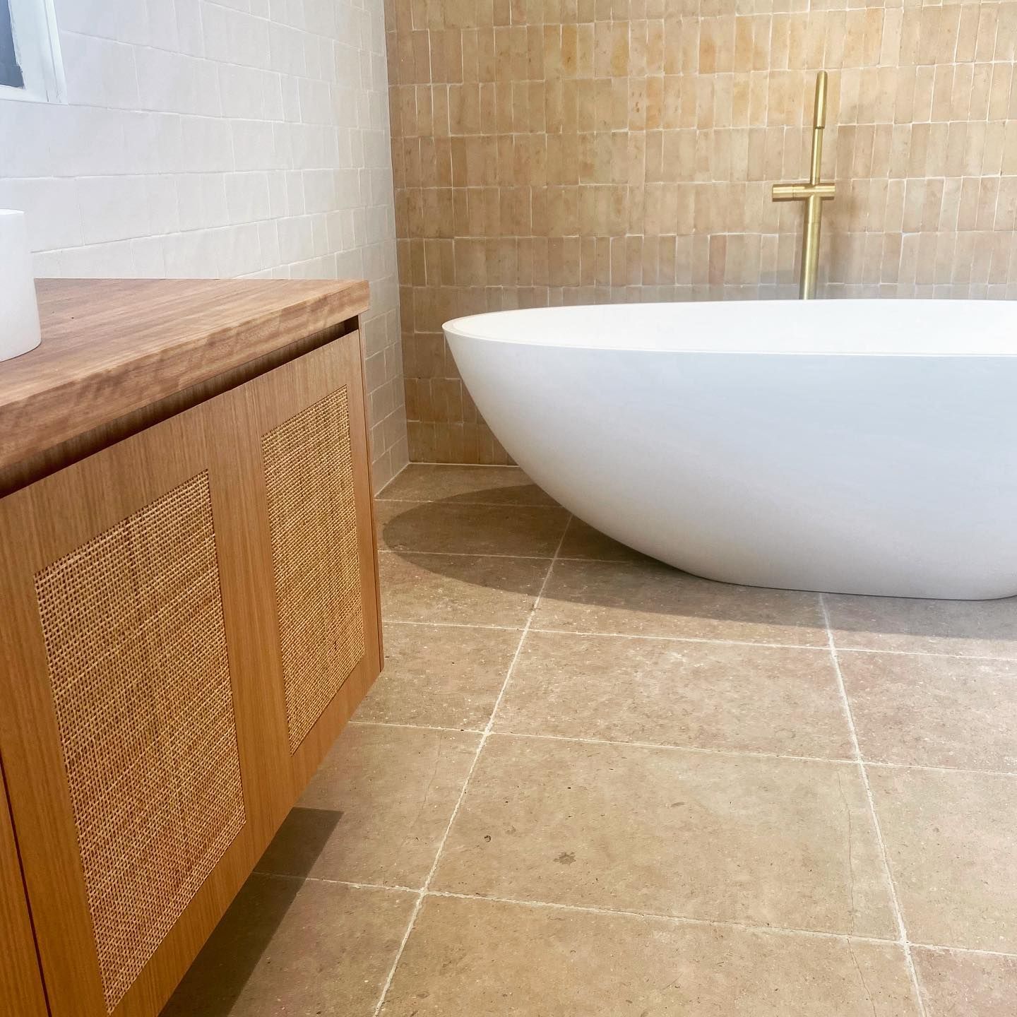 A Blue Tile in the Shape of a Fan — Dean Gray Tiling in Hastings Point, NSW