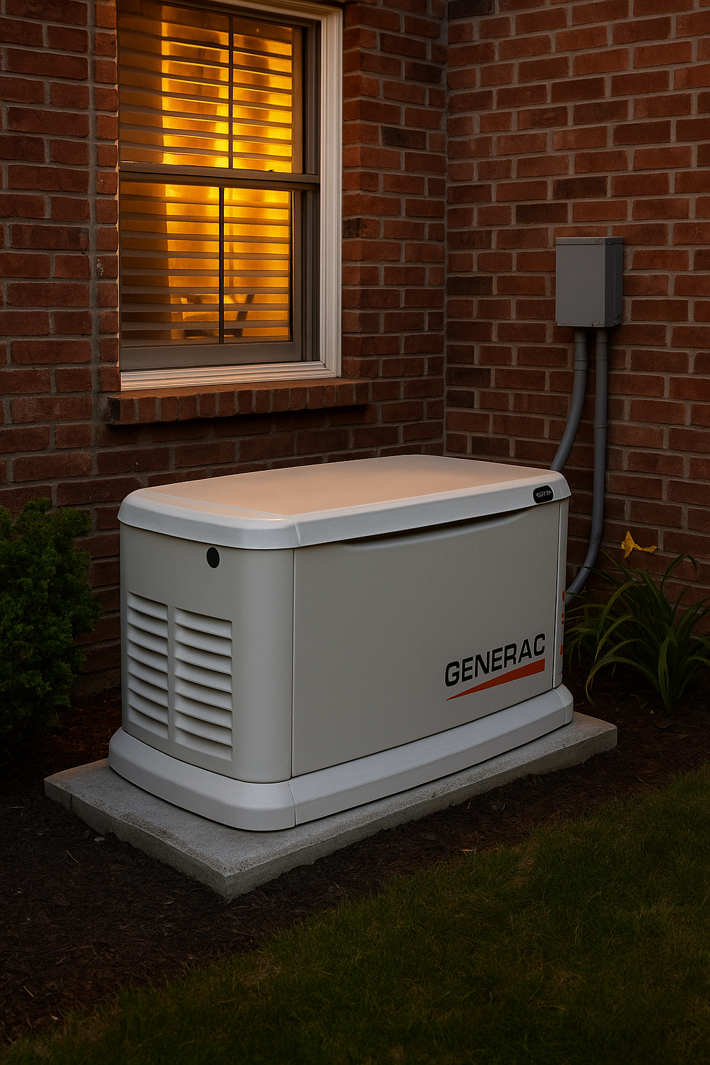 Alpha Electric standby generator keeping Milton homeowners safe and comfortable during a power outage.
