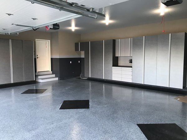 Custom Garage Cabinet System and Flooring