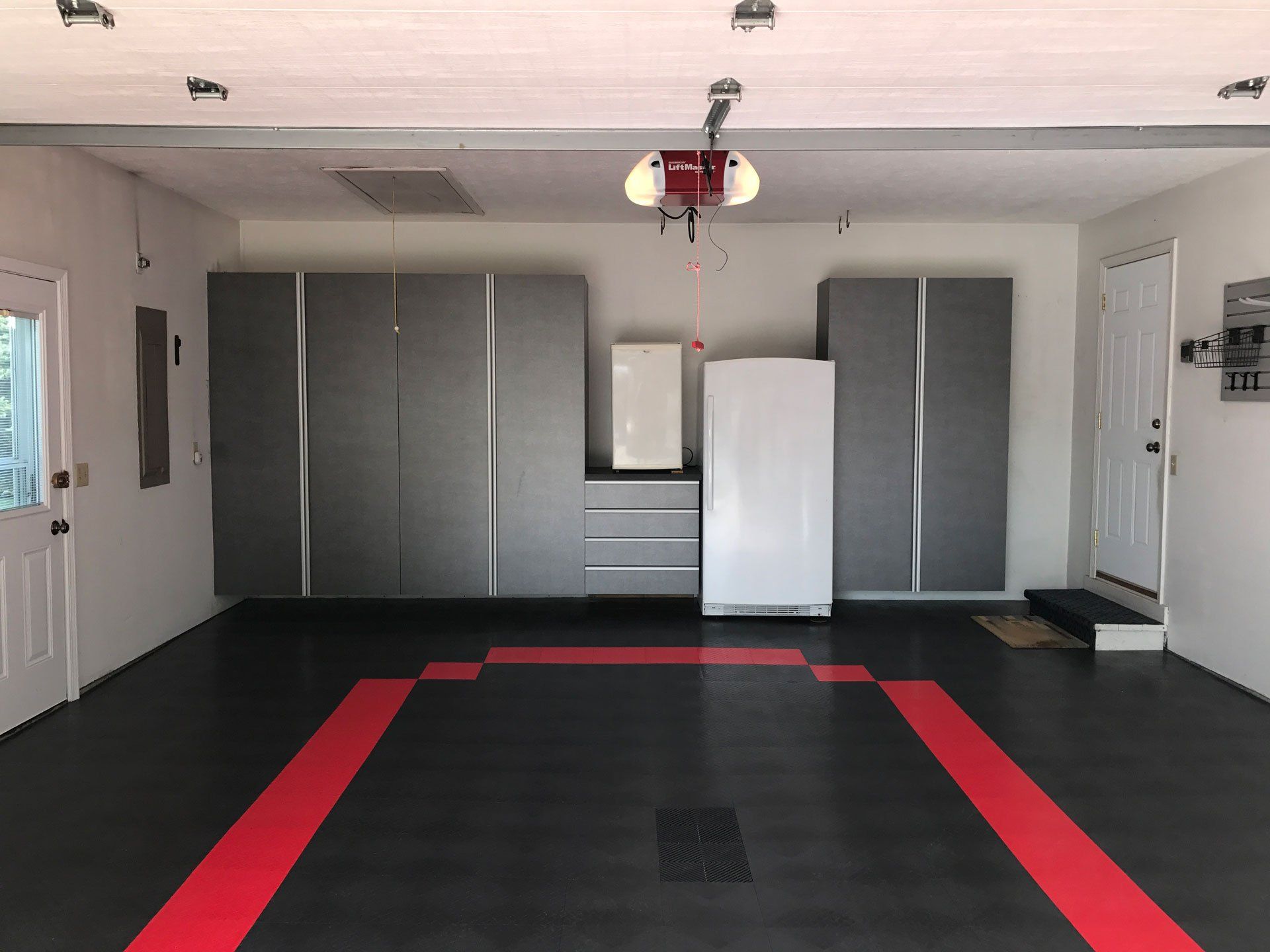 Custom Garage Cabinets and Swisstrax Flooring Tiles