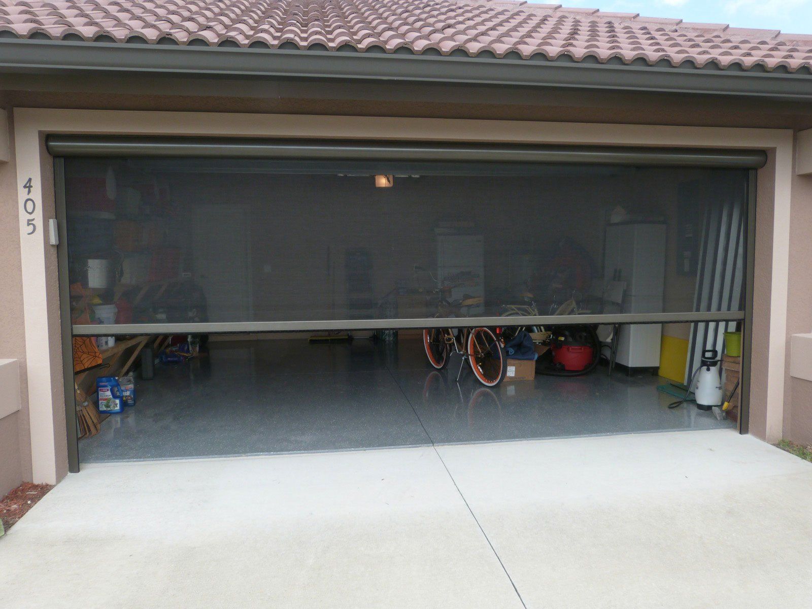 retractable garage door screens