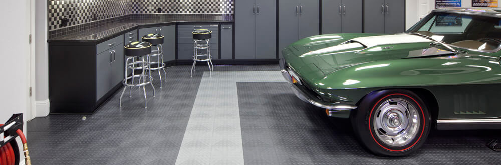 Garage Floor Tile Installation
