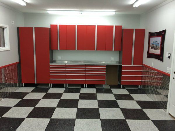 Custom Garage Cabinets and Flooring