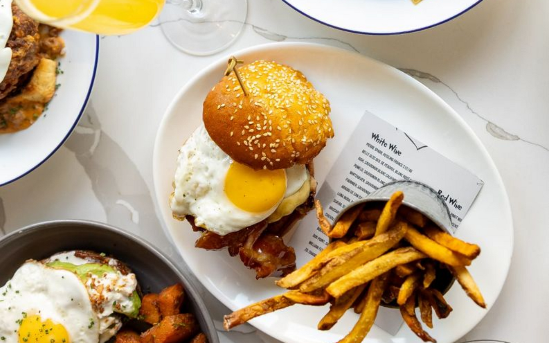Comfort Food Burger and Fries