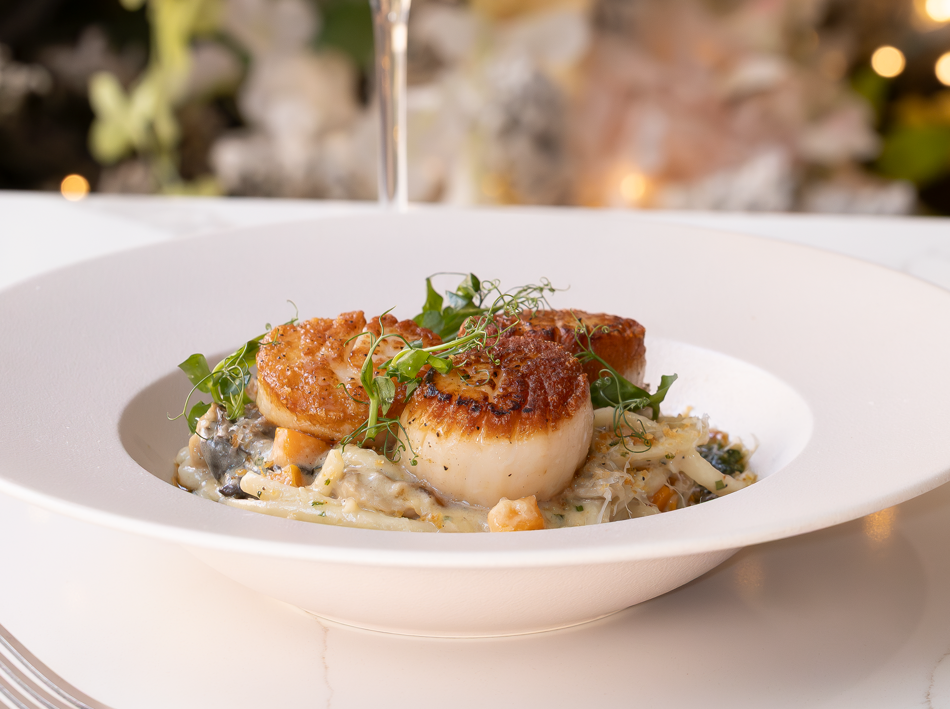 Scallops with Pasta