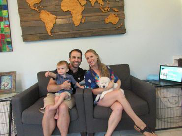 Family Sitting With A Puppy - Livermore, CO - Marlos Golden Retrievers