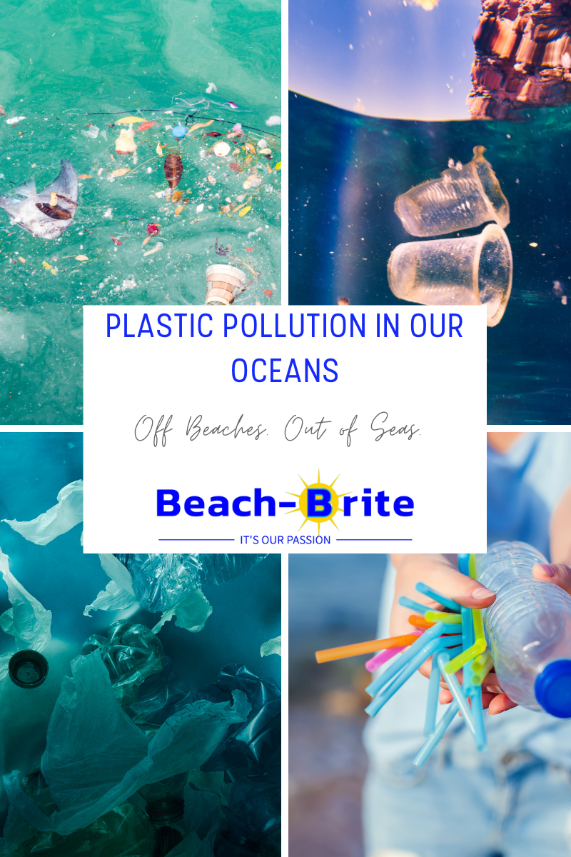 Plastic Pollution in our Oceans. Off beaches. Out of Seas.