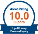 Avvo rating 10.0 superb top attorney personal injury