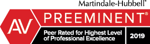 Martindale hubbell has been peer rated for highest level of professional excellence