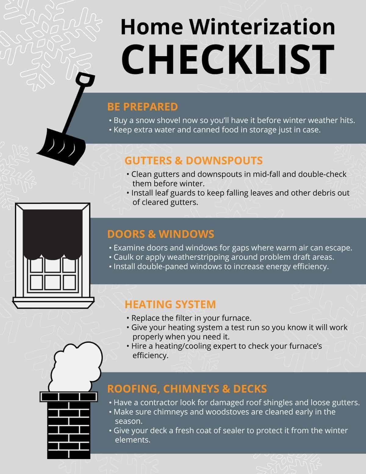 Home Winter Checklist