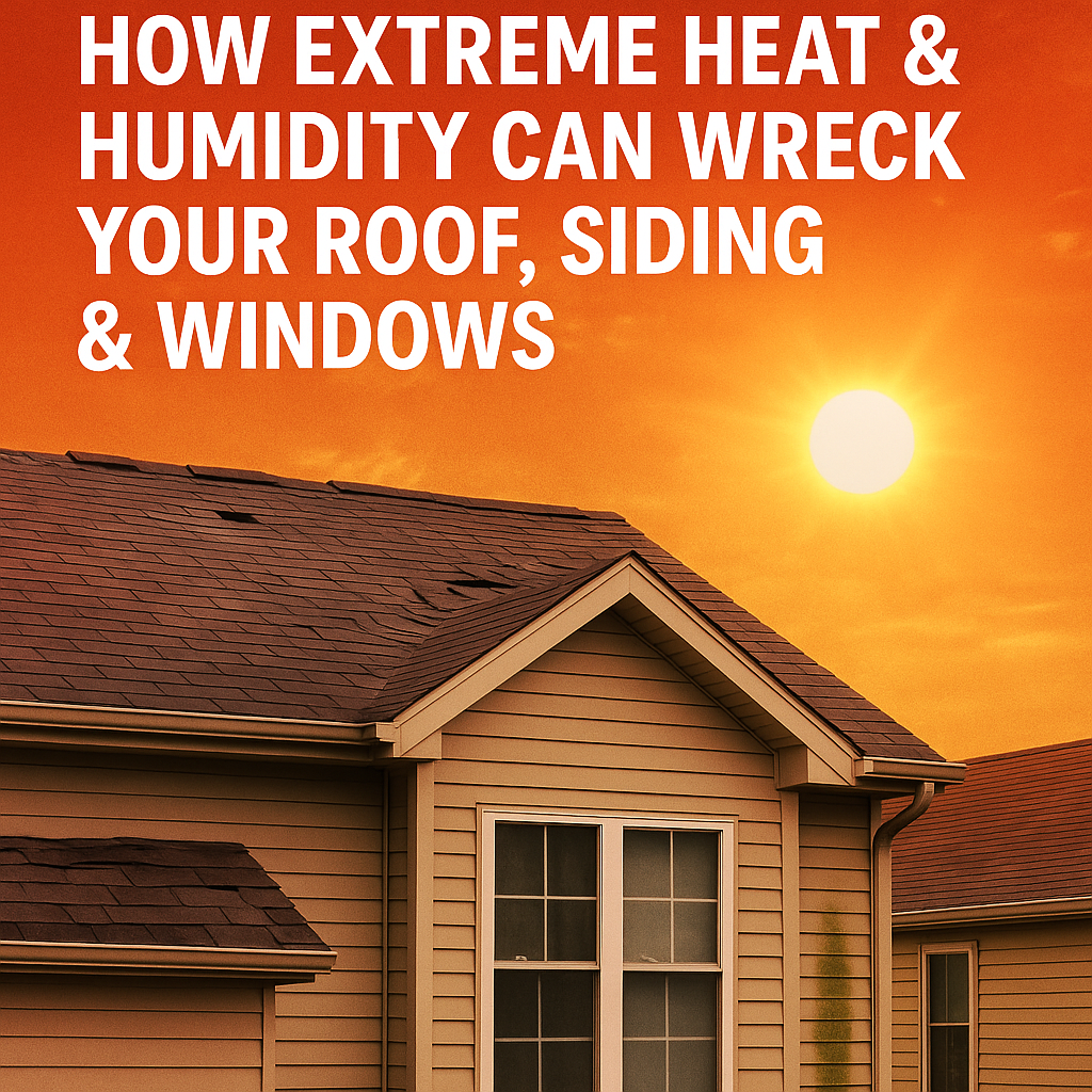 How Extreme Heat & Humidity Can Wreck Your Roof, Siding & Windows
