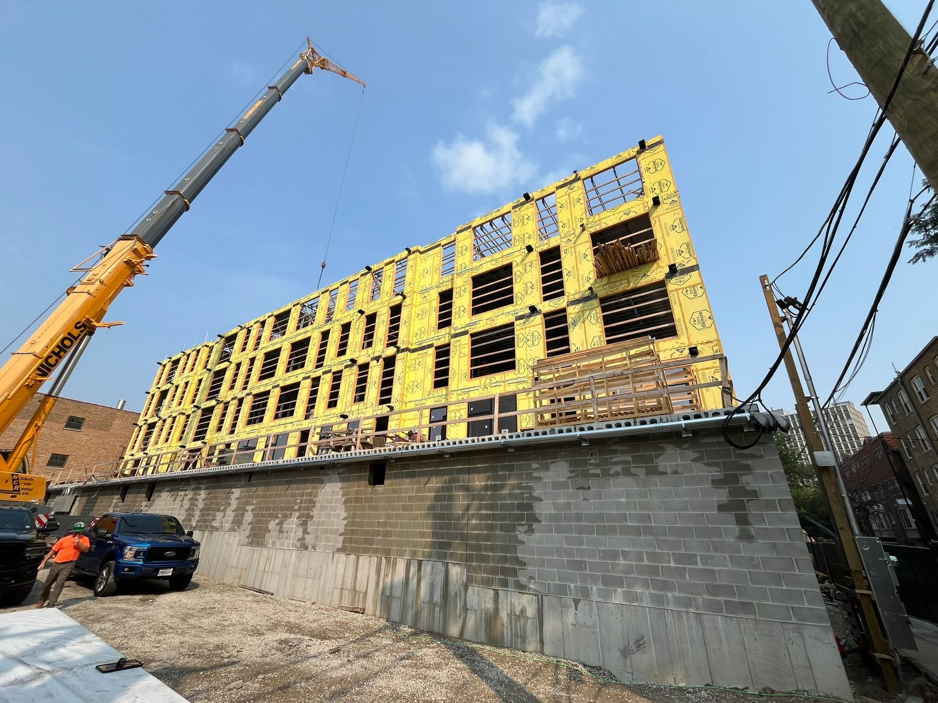 Multi floor building under construction