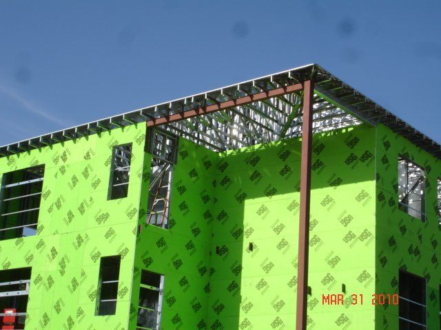 A picture of a building under construction.