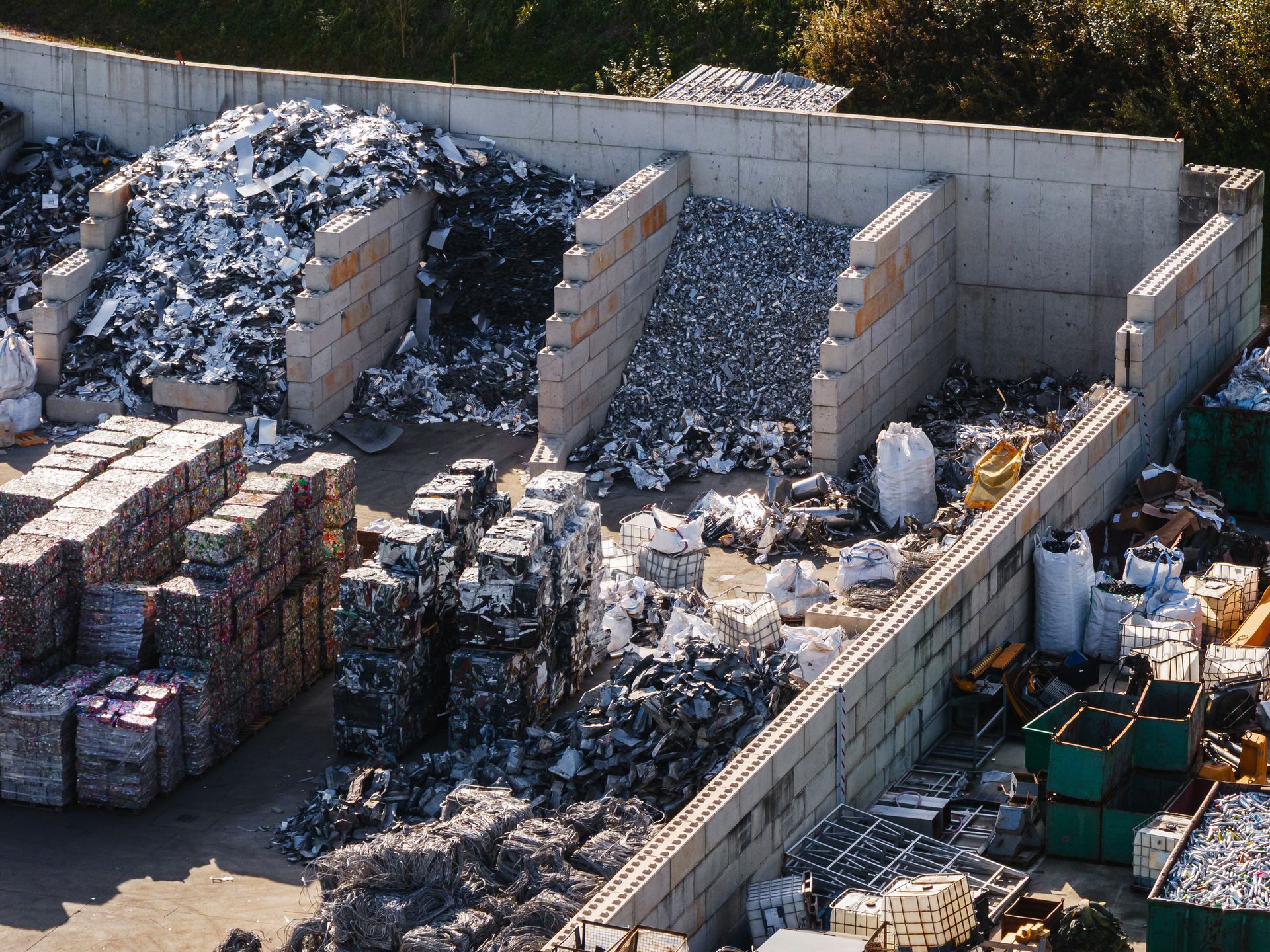 scrap metal ready for sorting and processing in an industrial area scrap metal ready for sorting and processing in an industrial area