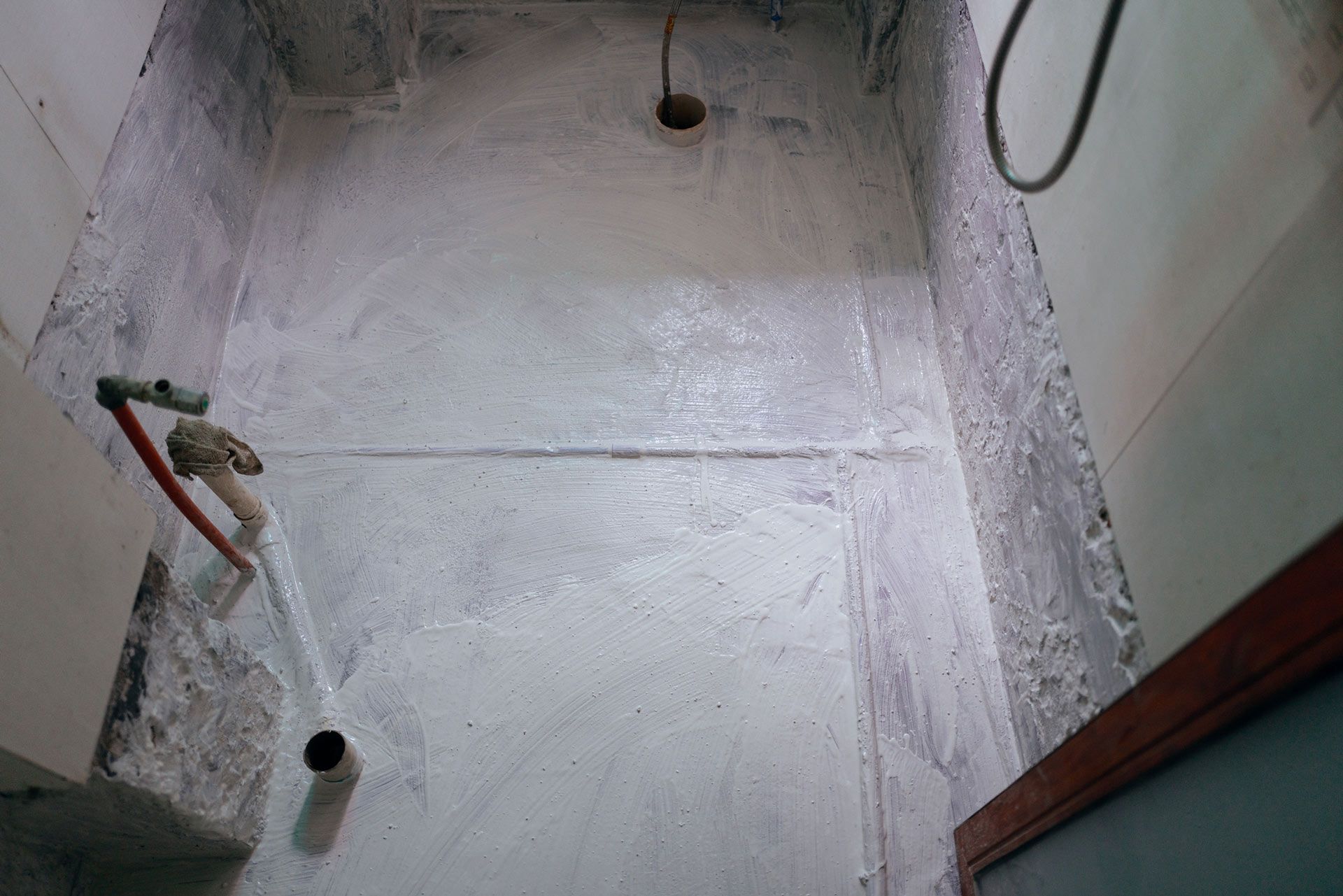 Cover the Concrete Wall with a Cement-Polymer Waterproofing Membrane | Ashfield, Nsw | Aussie Bathrooms