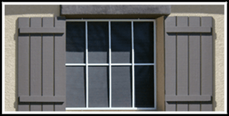 Sun Screens on Shuttered Window - Solar Screens in Las Vegas, NV