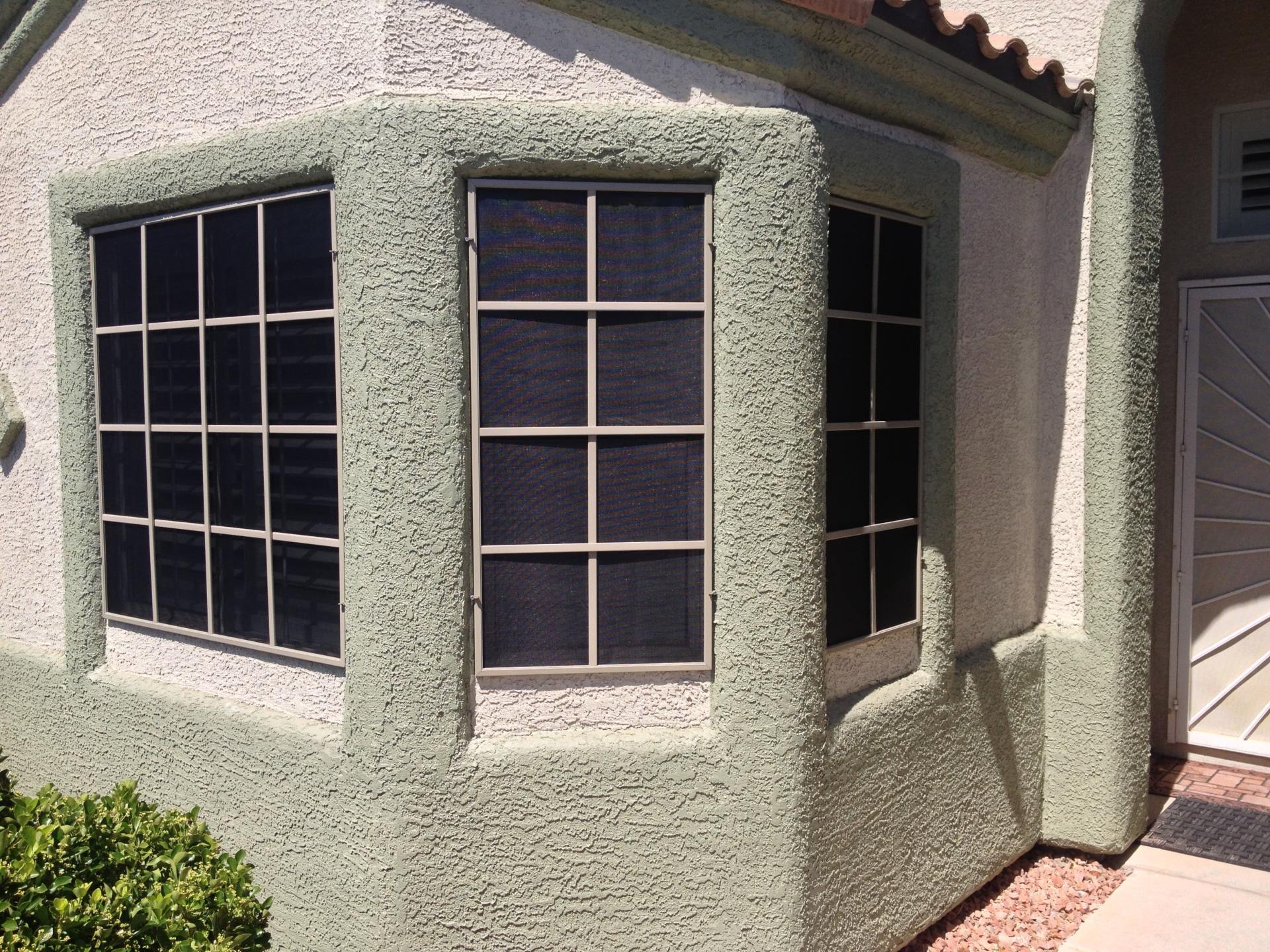 House Windows with Solar Screens - Heat Protection in Las Vegas, NV