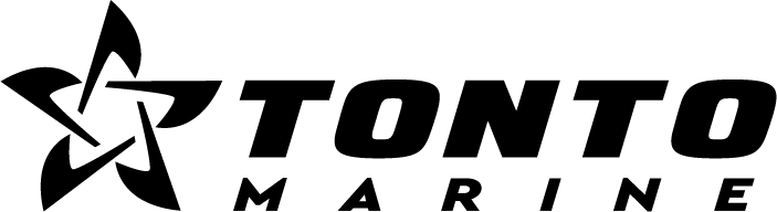 Tonto Marine logo in black with a stylized star icon and bold text on a white background