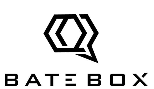 A black and white logo for a company called batebox.