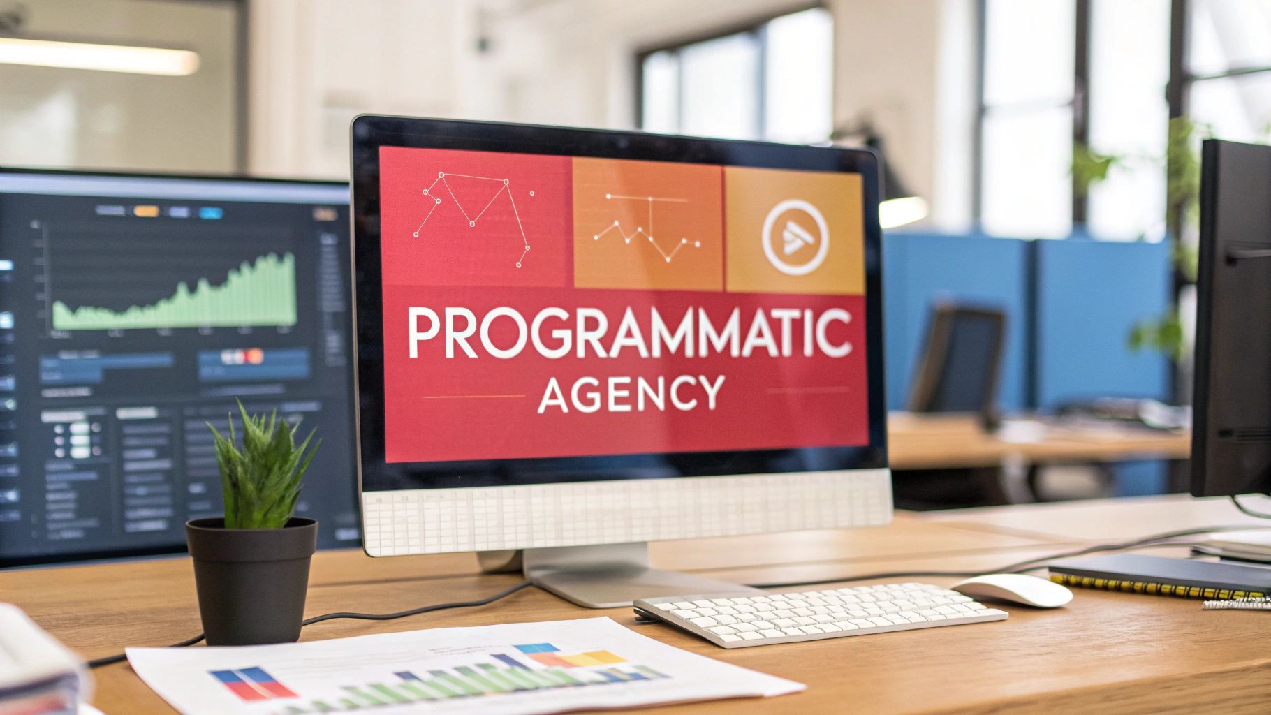 computer screen with problematic agency on the screen