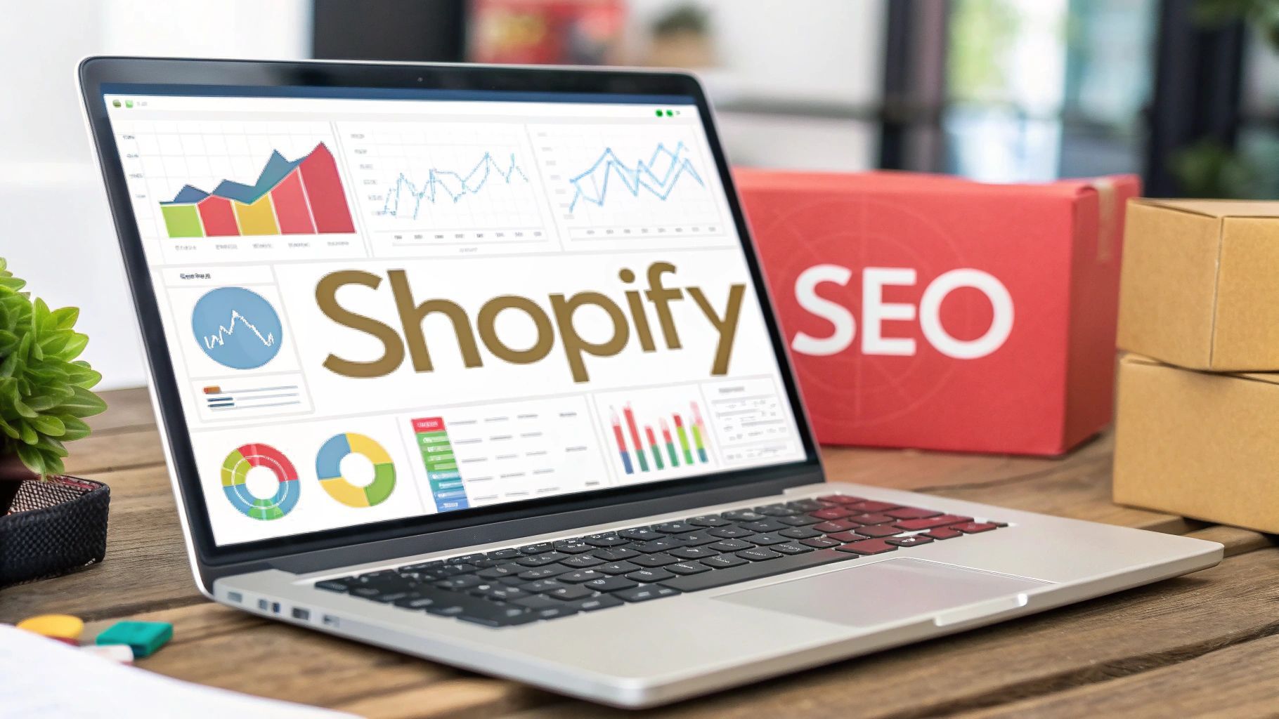 shopify on laptop