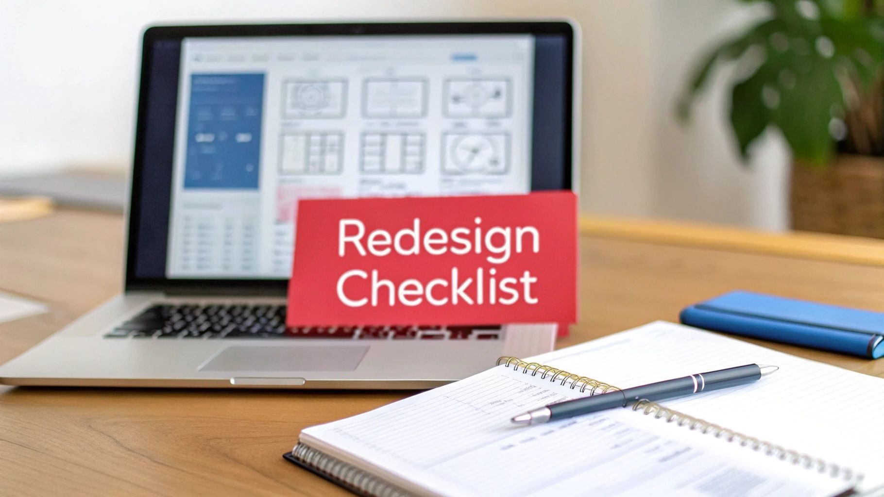 Laptop displaying a design with 