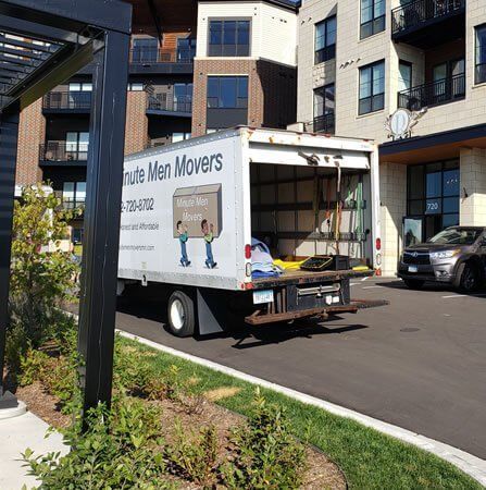 Moving Truck in Commercial Property — Bloomington, MN — Minute Men Movers