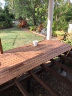 Wooden patio