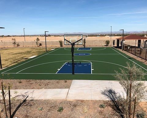 Gym Basketball Court — Mesa, AZ — Custom Courts and Tiles