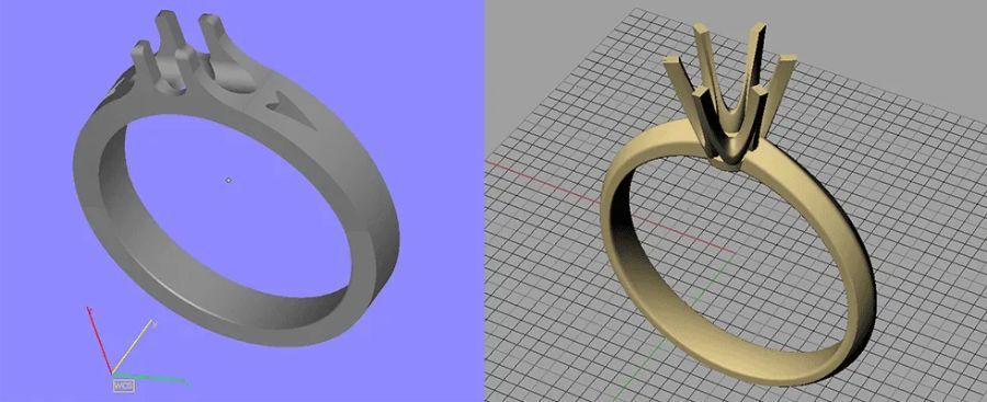progettazione 3D di un anello