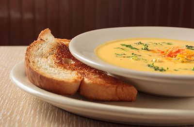 Try the soup of the day at Ecco Lounge in Jefferson City, MO
