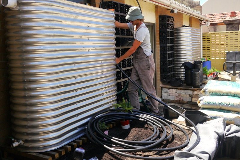 Slimline Steel Water Tanks Sydney NSW Canberra ACT