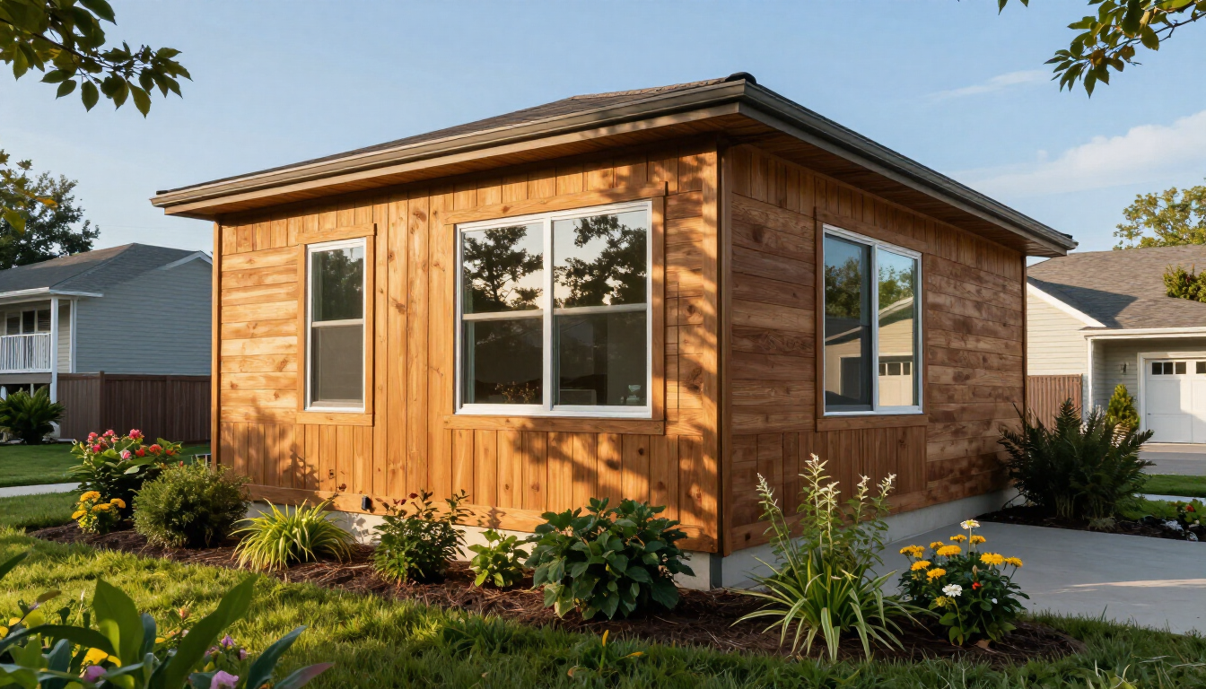 Modern ADU in a Kansas City backyard setting.