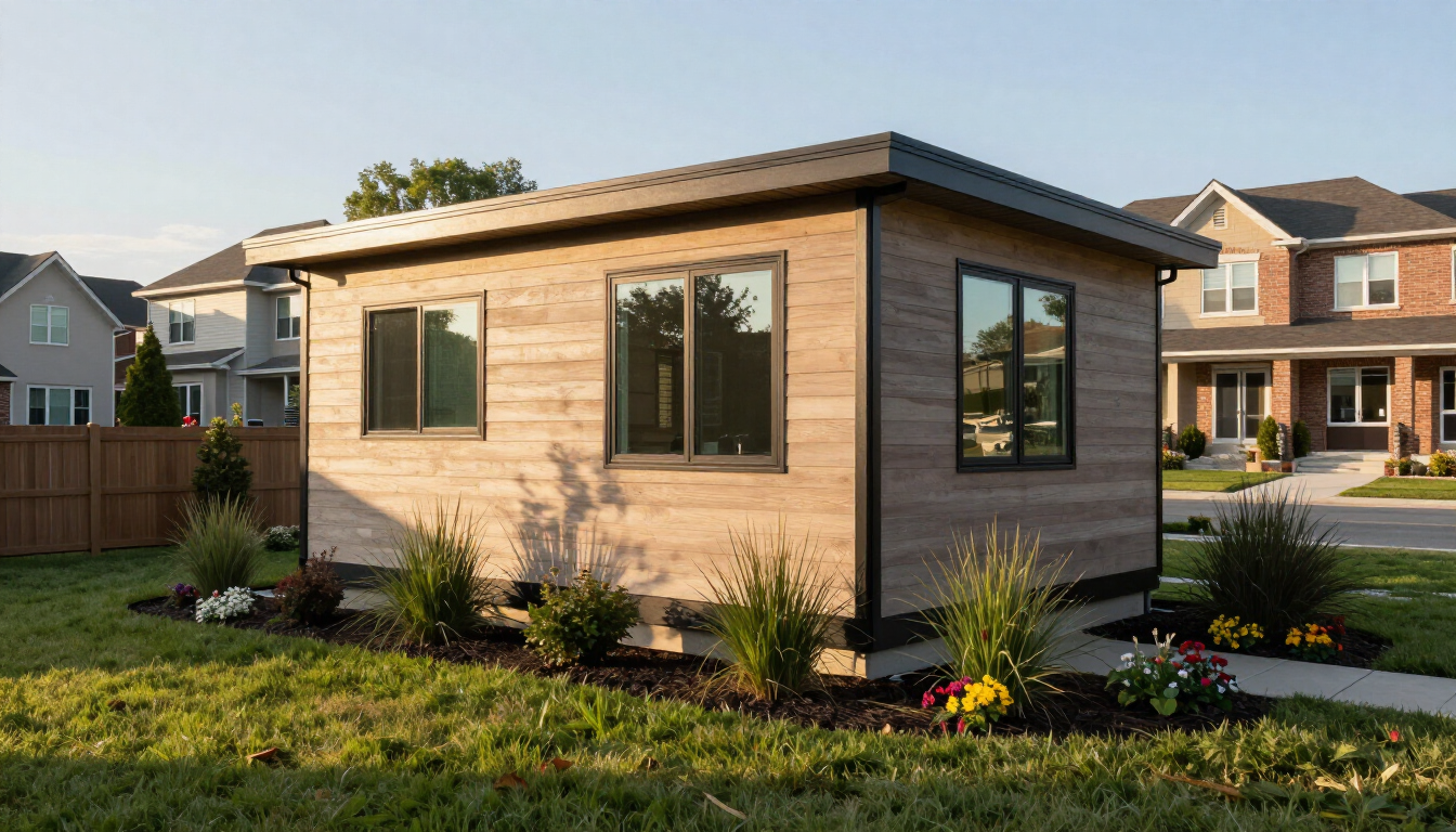Modern ADU build in a Kansas City backyard