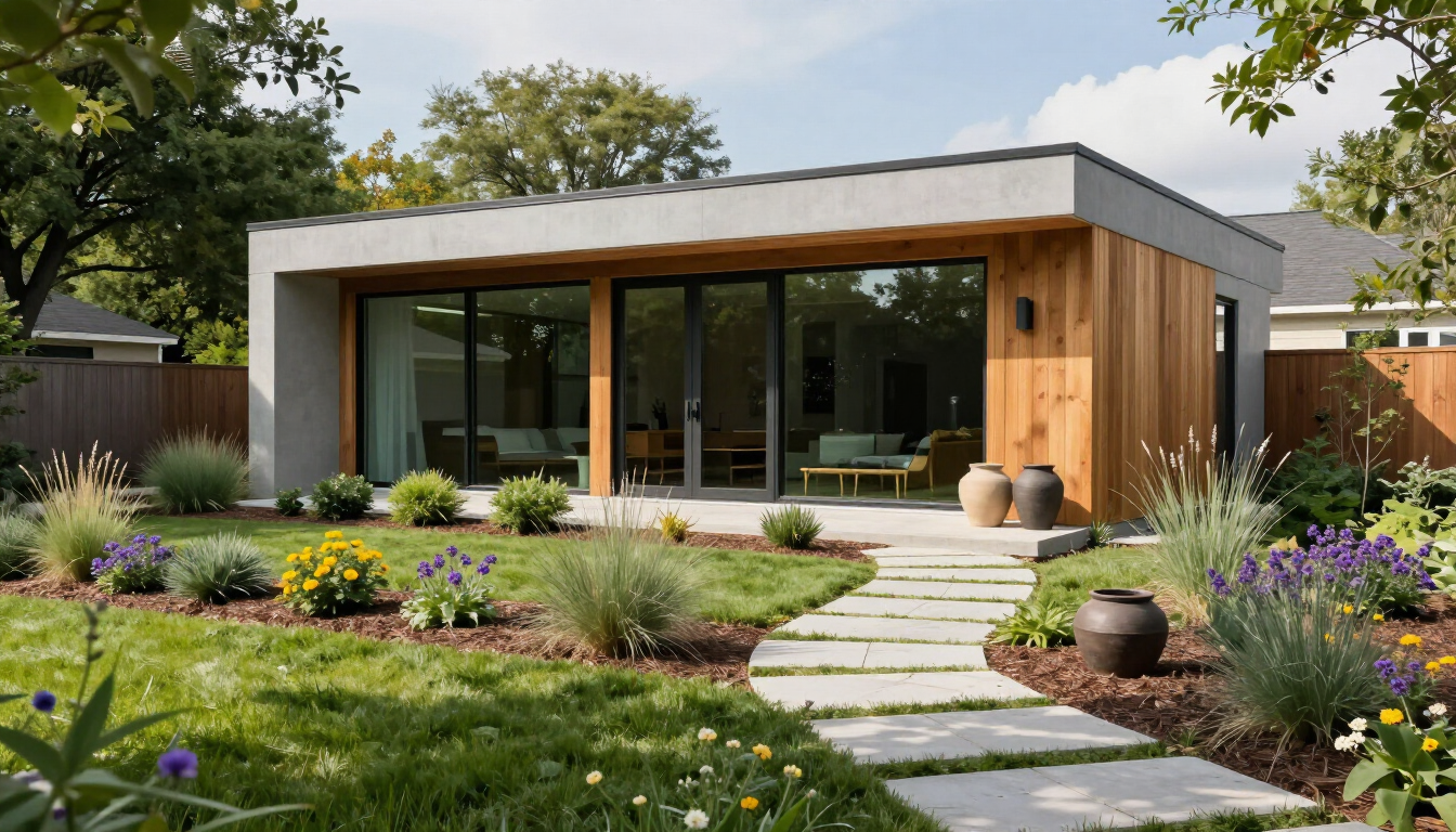 Modern Kansas City ADUs design in a residential backyard