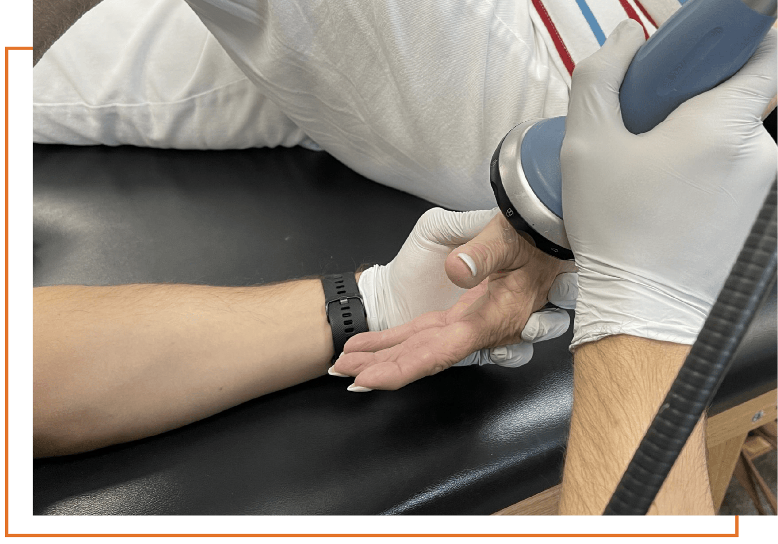 hand and wrist physical therapy helping a patient 