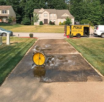 Cruz Pressure Washing Yellow Trailer — Cincinnati, OH — Cruz Pressure Washing