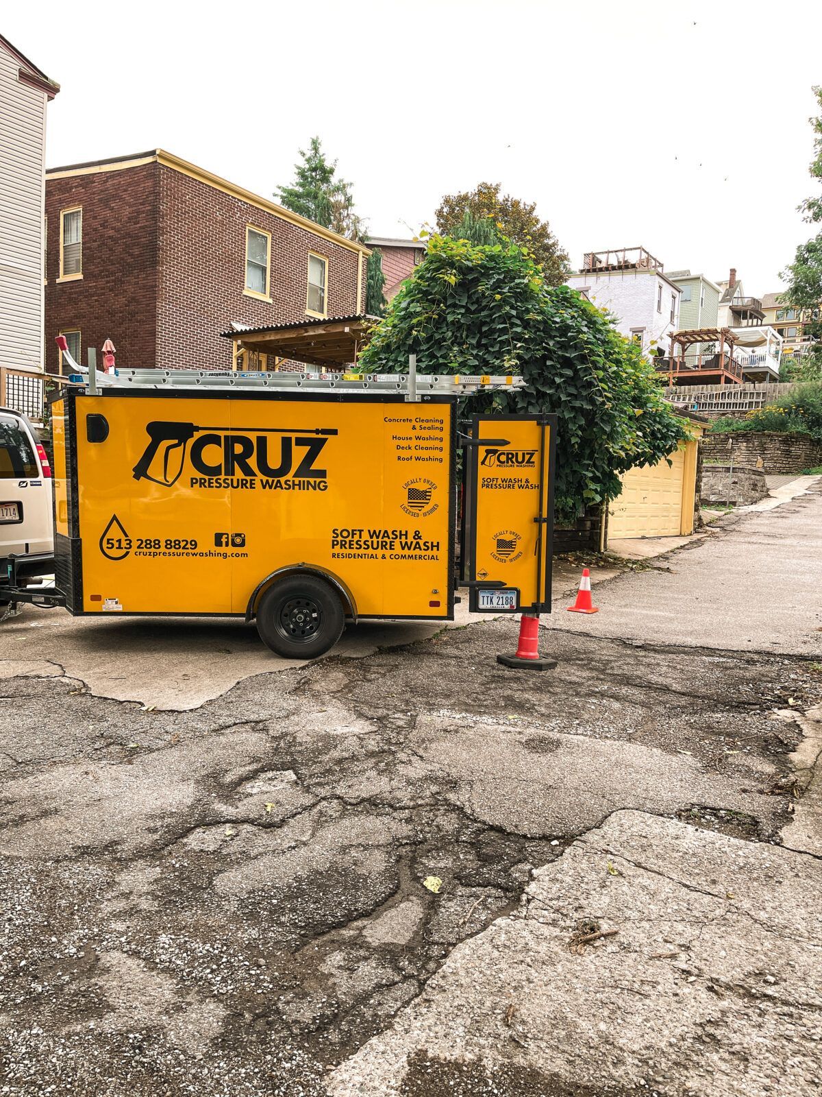 Cruz Pressure Washing Trailer — Cincinnati, OH — Cruz Pressure Washing