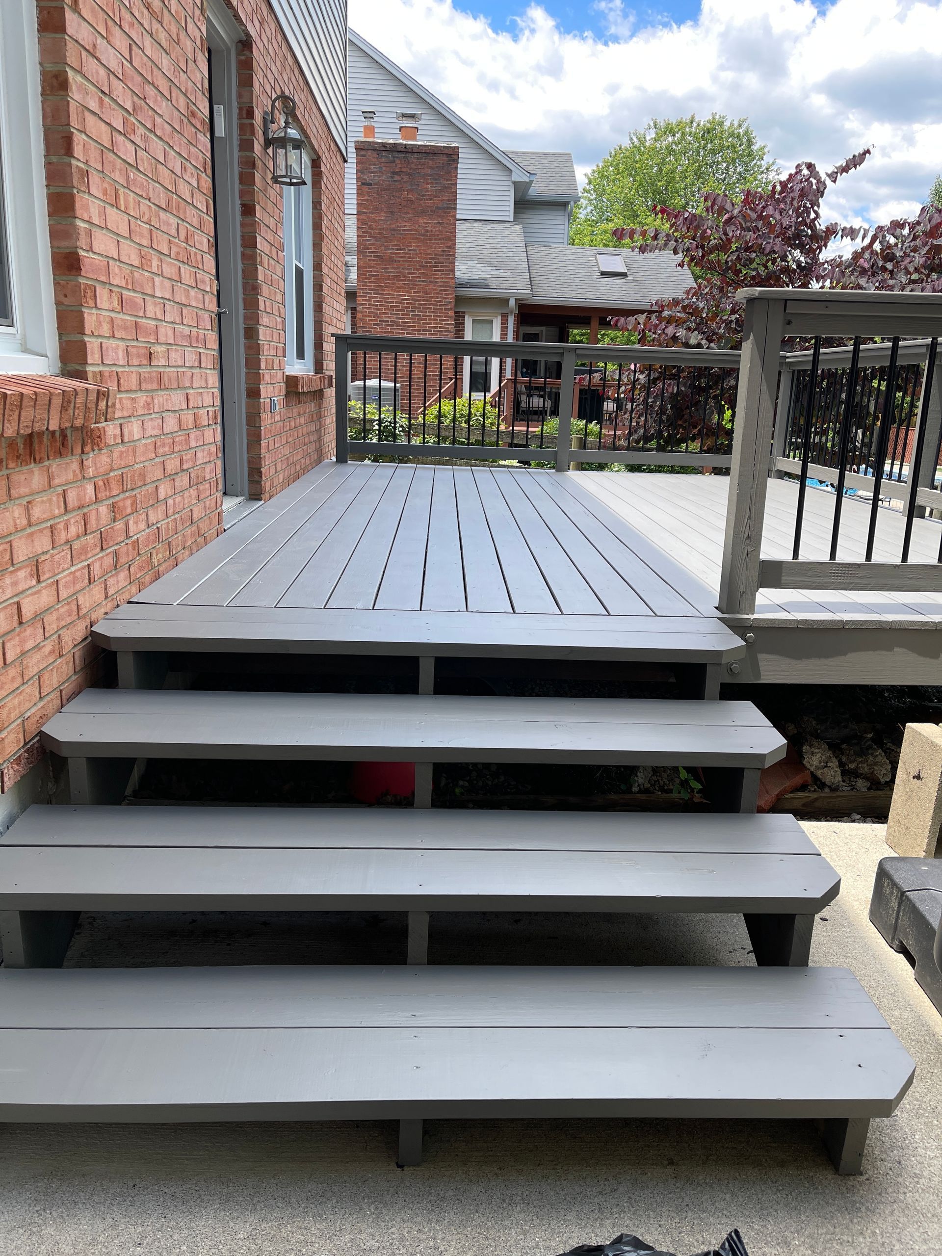 After Wood Deck Cleaning — Cincinnati, OH — Cruz Pressure Washing