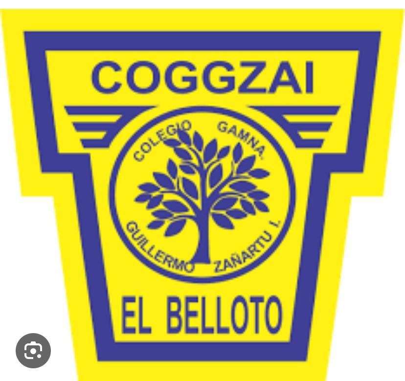 Un logotipo azul y gris para Charles Dickens Belloto.