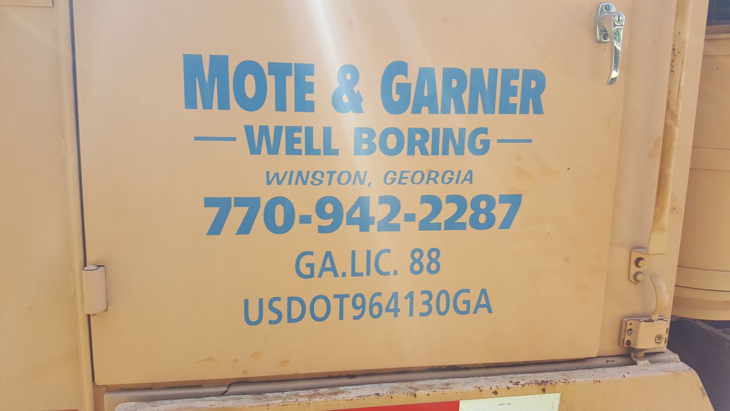 Well Repair — Mote & Garner Banner in Temple, GA