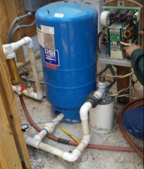 Pump Repair — Blue Submersible Pump in Temple, GA