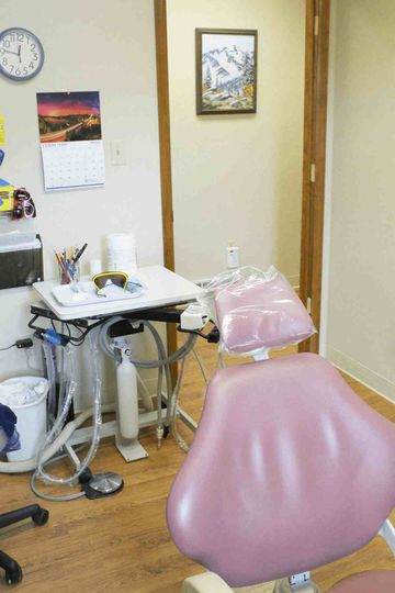 Pink Dental Chair — Restorative Dentistry in Woodland Park,CO