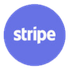 Stripe logo: white 