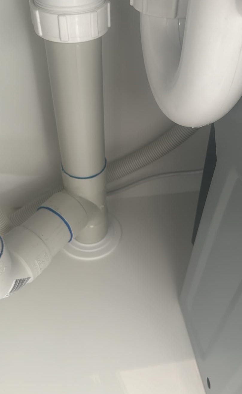 Miscalculation cabinet repaired — before and after comparison