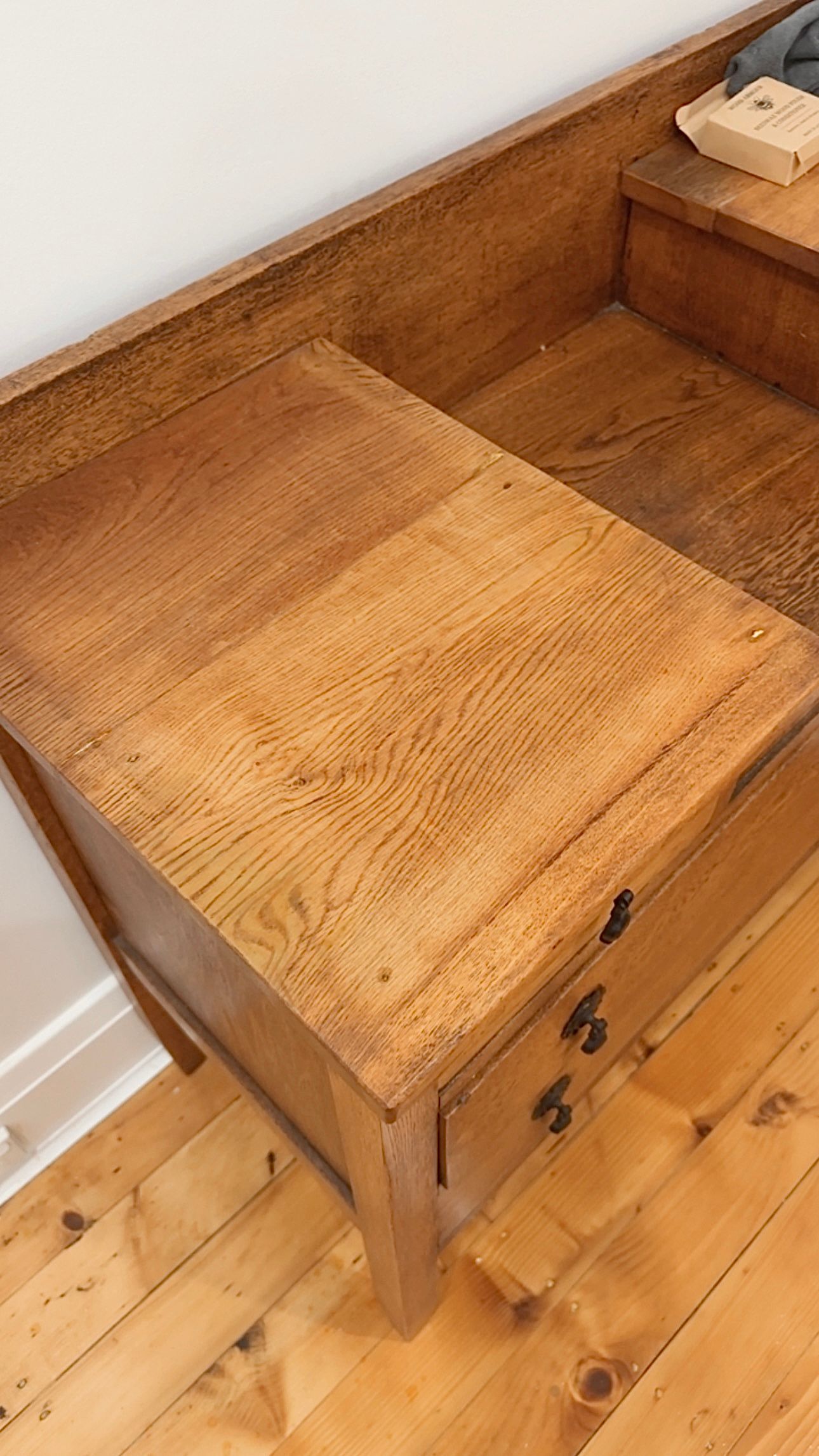 Furniture repaired — before and after comparison