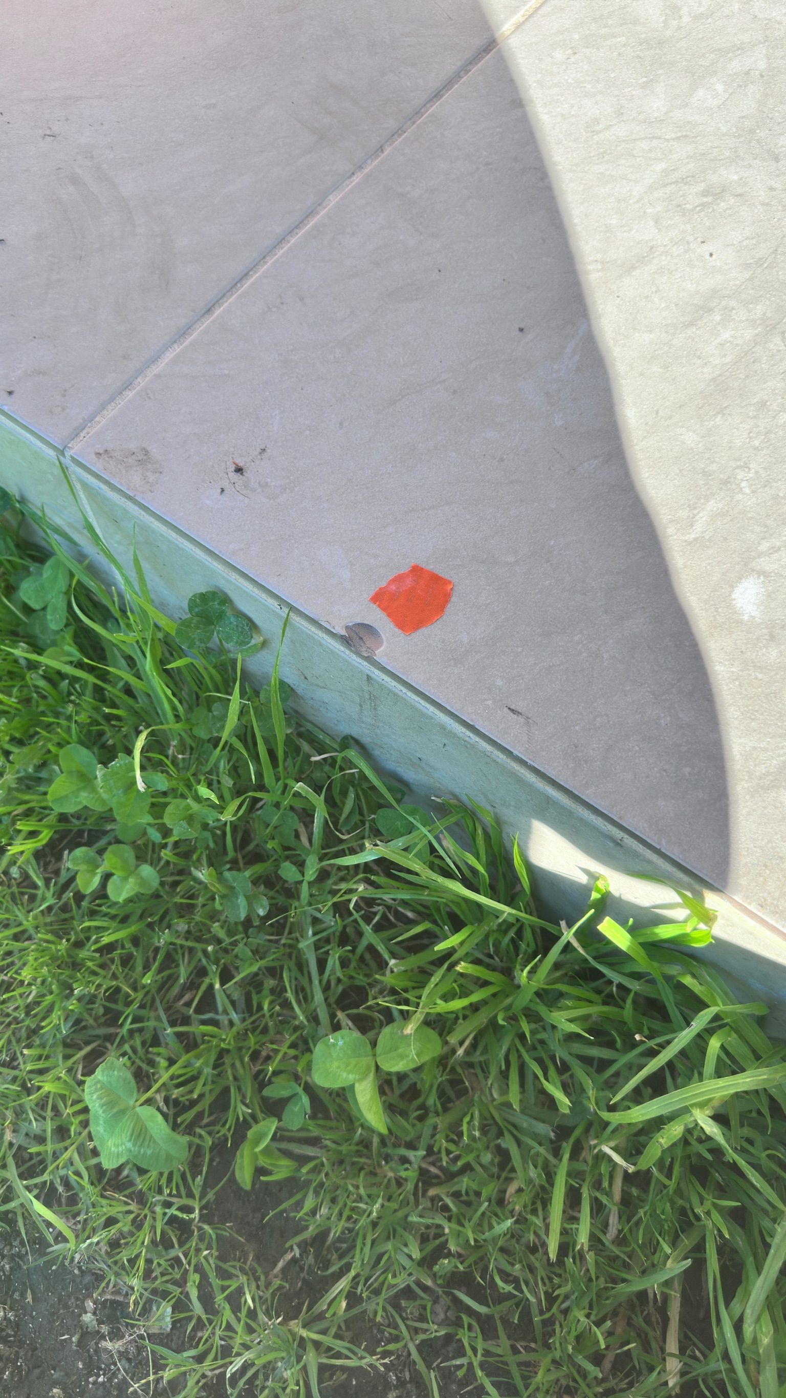 Tile floor repaired — before and after comparison